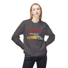 Load image into Gallery viewer, Fast Driving Woman - Unisex Midweight Softstyle Fleece Crewneck Sweatshirt