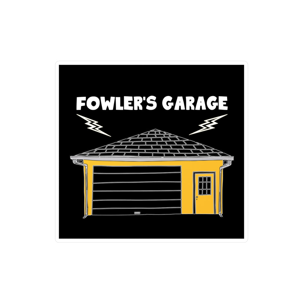 Fowler's Garage - Kiss-Cut Vinyl Decals